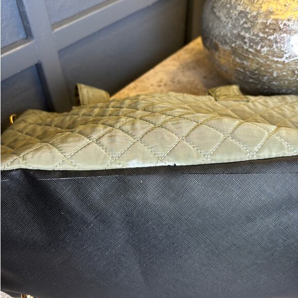 Alexis Bendel Olive Quilted Crossbody Carry-On Travel Weekender Tote Bag EUC - Picture 7 of 8